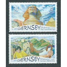 Tema Europa 2006 Guernsey Yvert 1099/100 ** Mnh