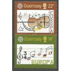 Tema Europa 1985 Guernsey Yvert 322/3 ** Mnh