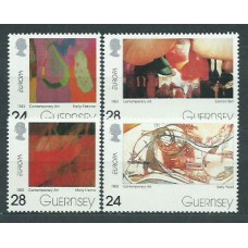 Tema Europa 1993 Guernsey Yvert 616/9 ** Mnh