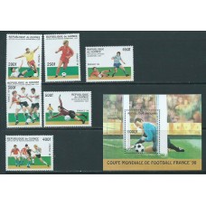 Guinea Republique - Correo Yvert 1105/10+H.119 ** Mnh  Deportes fútbol