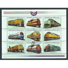 Guinea Republique - Correo Yvert 1864CD/CH ** Mnh  Trenes