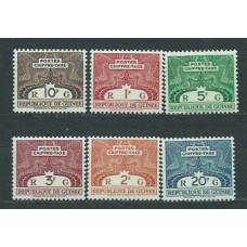 Guinea Republique - Tasas Yvert 1/6 ** Mnh