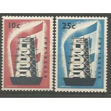 Tema Europa 1956 Holanda Yvert 659/60 ** Mnh