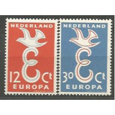 Tema Europa 1958 Holanda Yvert 691/2 ** Mnh
