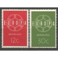 Tema Europa 1959 Holanda Yvert 708/9 ** Mnh