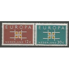 Tema Europa 1963 Holanda Yvert 780/1 ** Mnh
