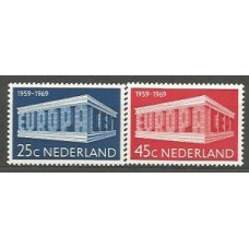 Tema Europa 1969 Holanda Yvert 893/4 ** Mnh
