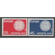 Tema Europa 1970 Holanda Yvert 914/5 ** Mnh