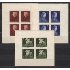 Hungria - Hojas 1942 Yvert 10/2 Sin dentar ** Mnh Cruz roja