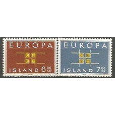 Tema Europa 1963 Islandia Yvert 328/9 ** Mnh
