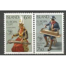 Tema Europa 1985 Islandia Yvert 585/6 ** Mnh