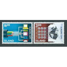 Tema Europa 1988 Islandia Yvert 635/6 ** Mnh