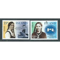 Tema Europa 1996 Islandia Yvert 797/8 ** Mnh