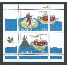 Tema Europa 1994 Islandia Yvert Hoja 15 ** Mnh