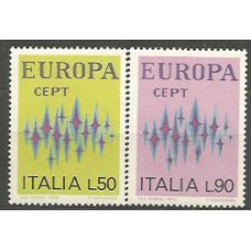 Tema Europa 1972 Italia Yvert 1099/100 ** Mnh