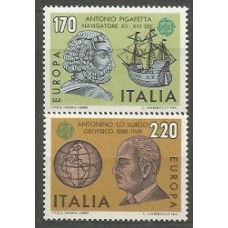 Tema Europa 1980 Italia Yvert 1418/9 ** Mnh