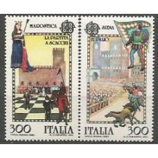 Tema Europa 1981 Italia Yvert 1480/1 ** Mnh