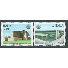 Tema Europa 1987 Italia Yvert 1742/3 ** Mnh