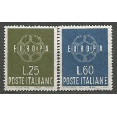 Tema Europa 1959 Italia Yvert 804/5 ** Mnh