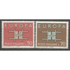 Tema Europa 1963 Italia Yvert 895/6 ** Mnh