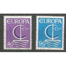 Tema Europa 1966 Italia Yvert 955/6 ** Mnh