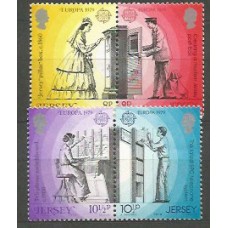 Tema Europa 1979 Jersey Yvert 188/91 ** Mnh