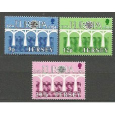 Tema Europa 1984 Jersey Yvert 314/6 ** Mnh