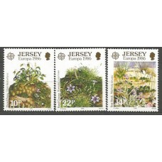 Tema Europa 1986 Jersey Yvert 372/4 ** Mnh