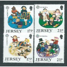 Tema Europa 1989 Jersey Yvert 474/7 ** Mnh