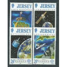 Tema Europa 1991 Jersey Yvert 533/6 ** Mnh