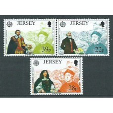 Tema Europa 1992 Jersey Yvert 572/4 ** Mnh