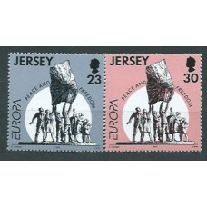 Tema Europa 1995 Jersey Yvert 687/8 ** Mnh