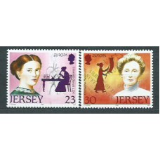 Tema Europa 1996 Jersey Yvert 733/4 ** Mnh