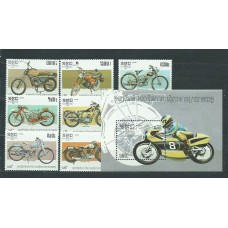 Kampuchea - Correo Yvert 529/35+H.50 ** Mnh  Motociclismo