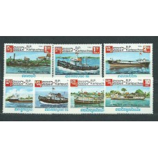 Kampuchea - Correo Yvert 583/9 ** Mnh   Barcos