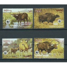 Kampuchea - Correo Yvert 695/8 ** Mnh  Fauna