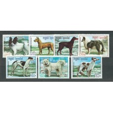 Kampuchea - Correo Yvert 719/25 ** Mnh  Fauna perros