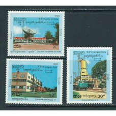 Kampuchea - Correo Yvert 854/6 ** Mnh