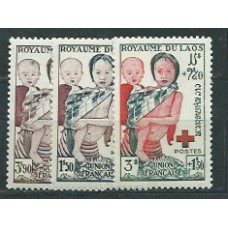 Laos - Correo 1953 Yvert 25/7 ** Mnh