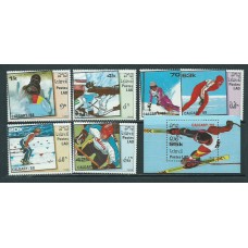 Laos - Correo 1988 Yvert 838/43+H.98 ** Mnh