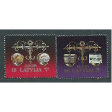 Tema Europa 1994 Letonia Yvert 338/9 ** Mnh