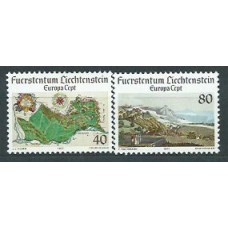 Tema Europa 1977 Liechtenstein Yvert 612/3 ** Mnh