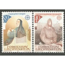 Tema Europa 1983 Liechtenstein Yvert 787/8 ** Mnh