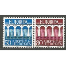 Tema Europa 1984 Liechtenstein Yvert 778/9 ** Mnh