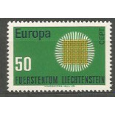 Tema Europa 1970 Liechtenstein Yvert 477 ** Mnh
