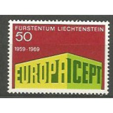 Tema Europa 1969 Liechtenstein Yvert 454 ** Mnh