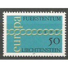 Tema Europa 1971 Liechtenstein Yvert 487 ** Mnh