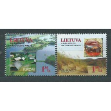 Tema Europa 1999 Lituania Yvert  607/8 ** Mnh