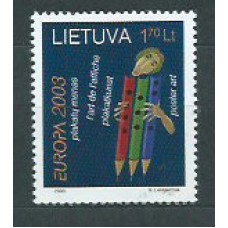 Tema Europa 2003 Lituania Yvert 714 ** Mnh