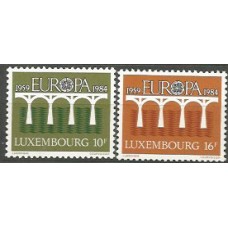 Tema Europa 1984 Luxemburgo Yvert 1048/9 ** Mnh